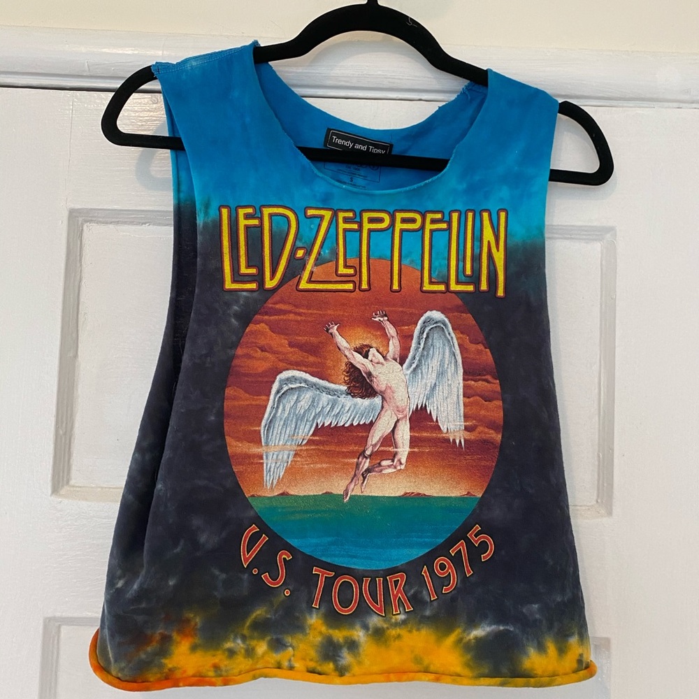 Trendy & Tipsy Led Zeppelin Tee Peace Cut-out Back